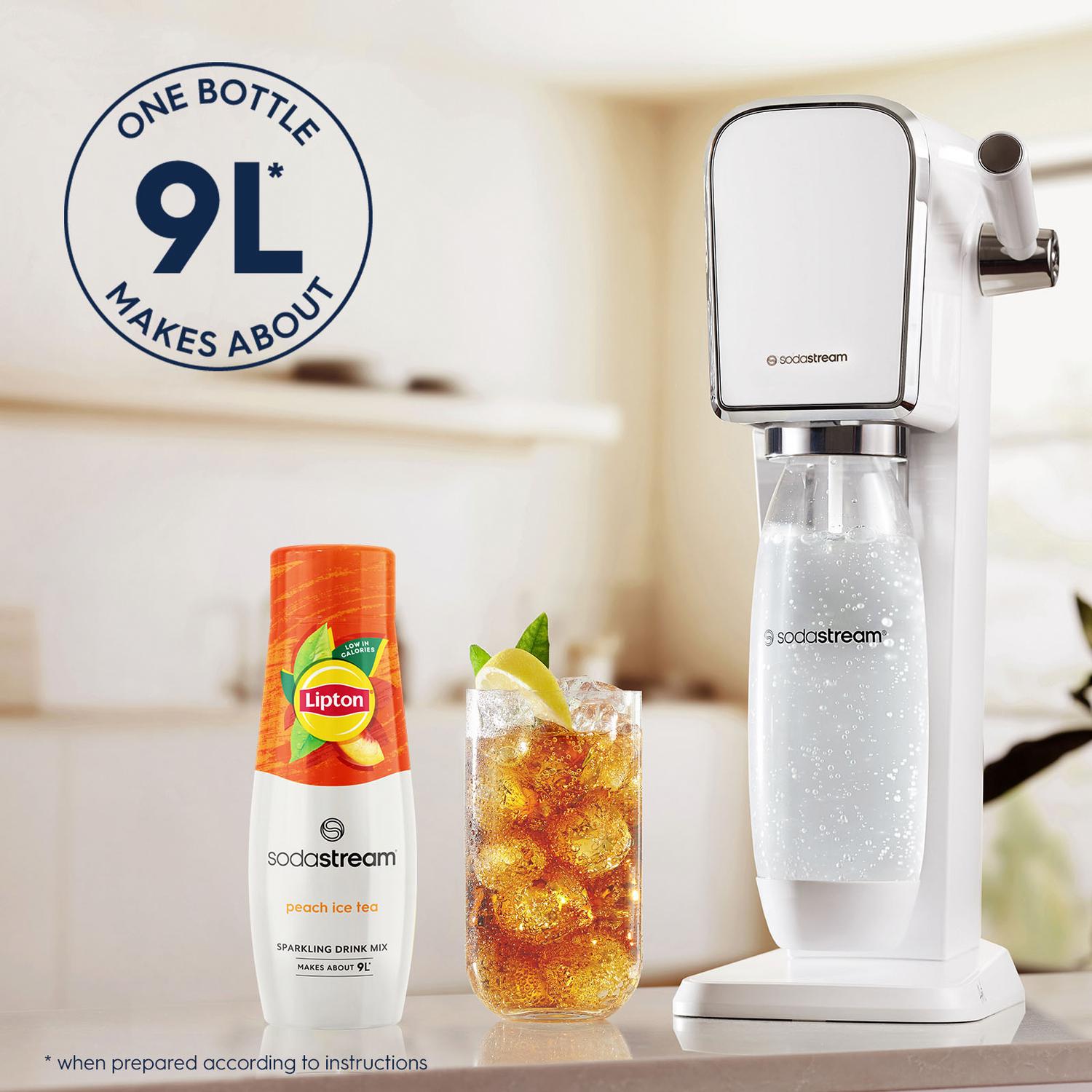 Lipton Sodastream Peach Flavour Ice Tea Sparkling Drink Mix 440ml