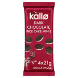 Kallo dark chocolate rice cake minis 4 x 21g, UK version