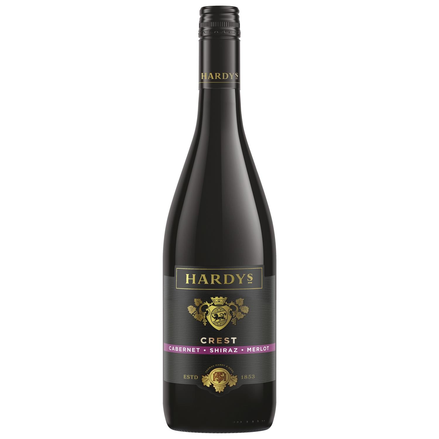 Hardys Crest Cabernet Shiraz Merlot Red Wine 75cl, UK version