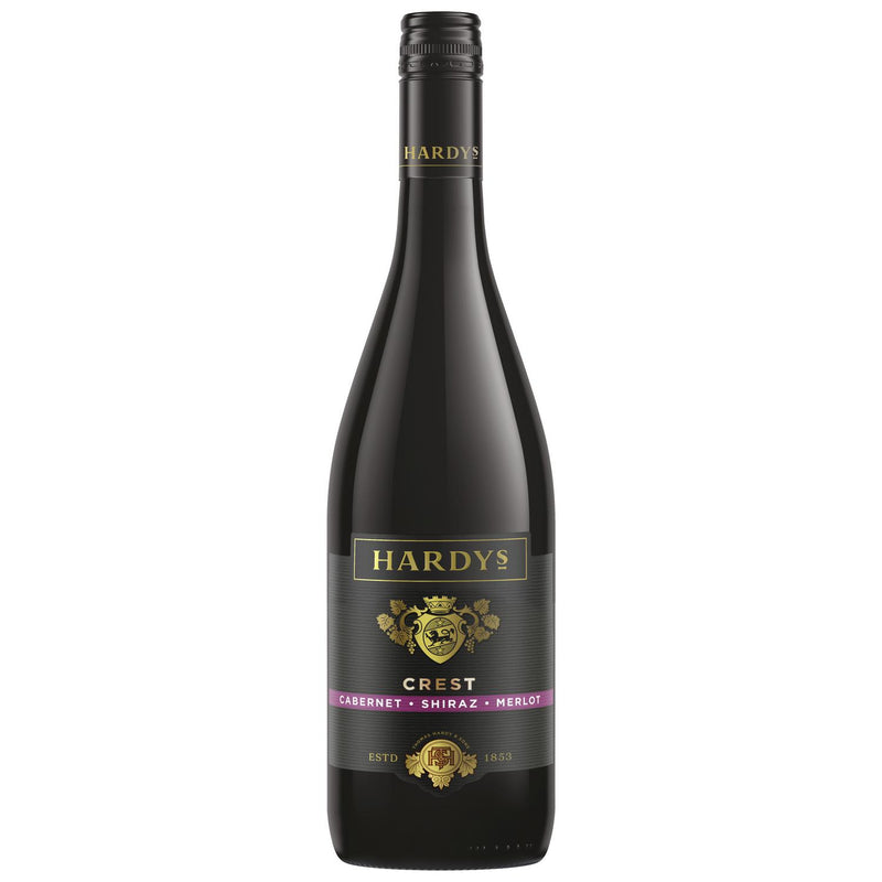 Hardys Crest Cabernet Shiraz Merlot Red Wine 75cl, UK version