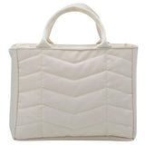 Smash Planet Chevron Lunch Bag Beige 24cm long (British brand)