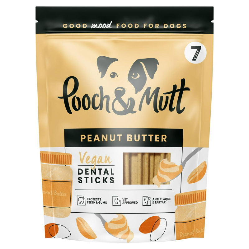 Pooch & Mutt dental sticks peanut butter 251g (British brand)