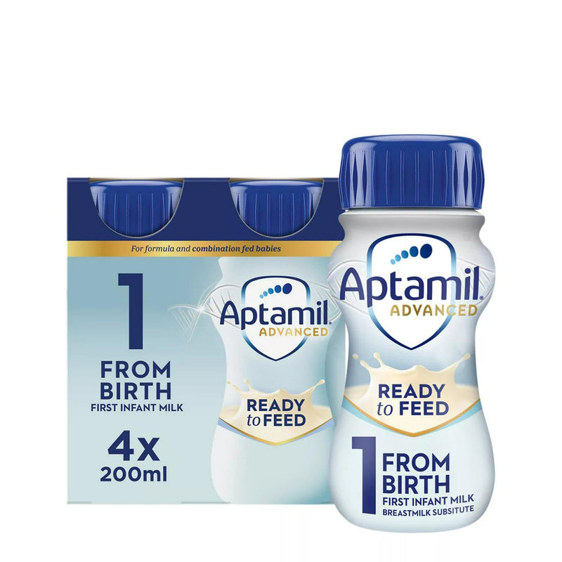 Aptamil Advanced 1 First Infant Milk From Birth 4x200ml