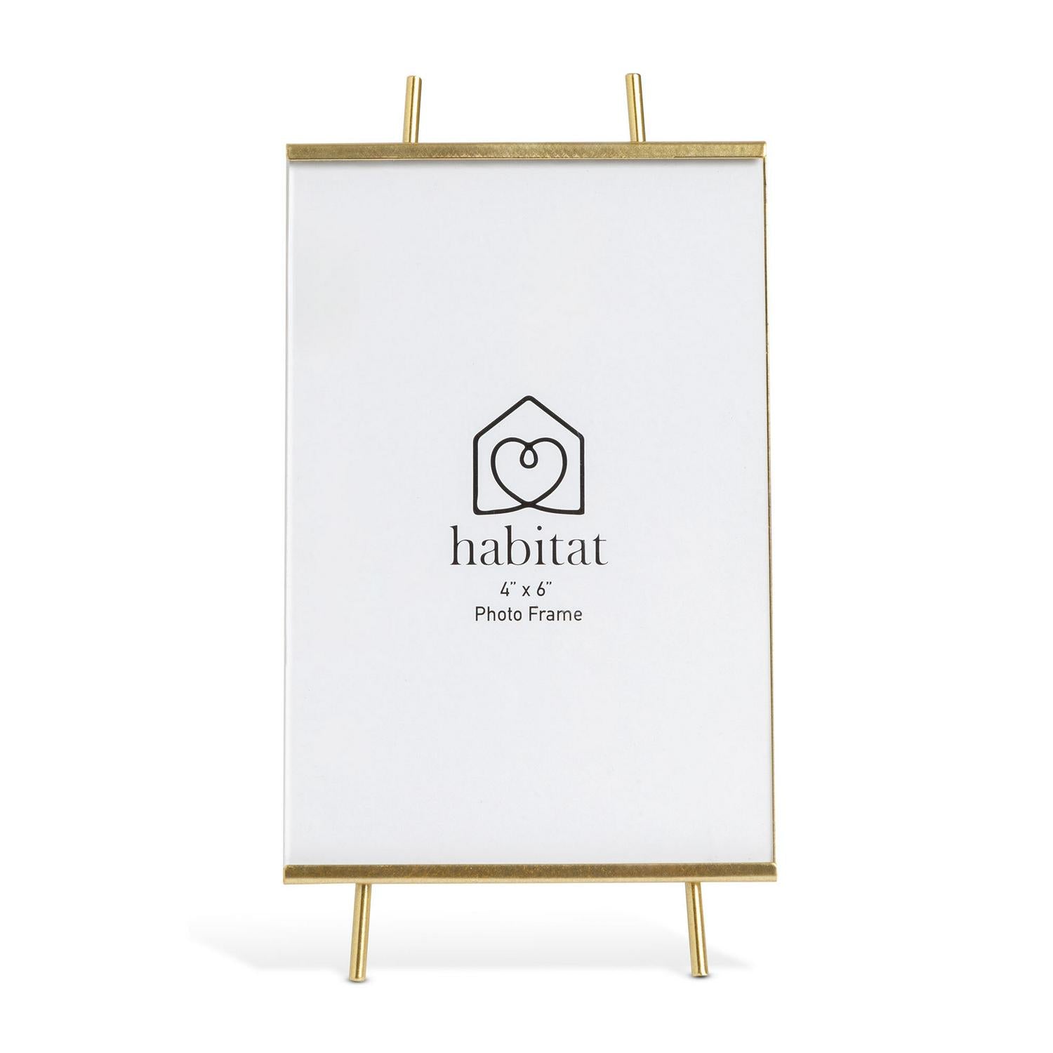 Habitat Easel Photo Frame Gold 18x10cm, UK version
