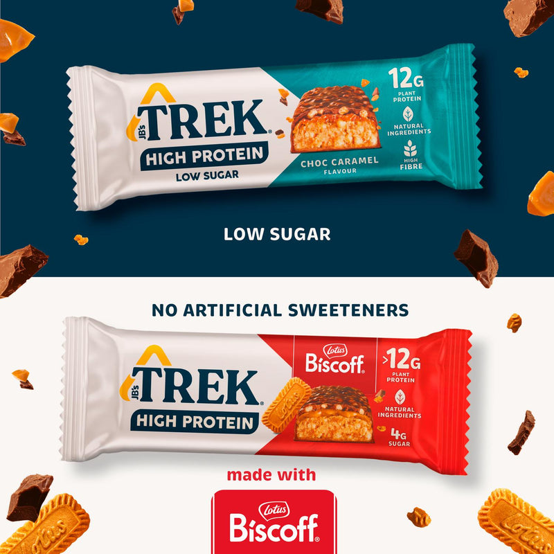 Trek protein bar caramel flavour 44g (British brand)