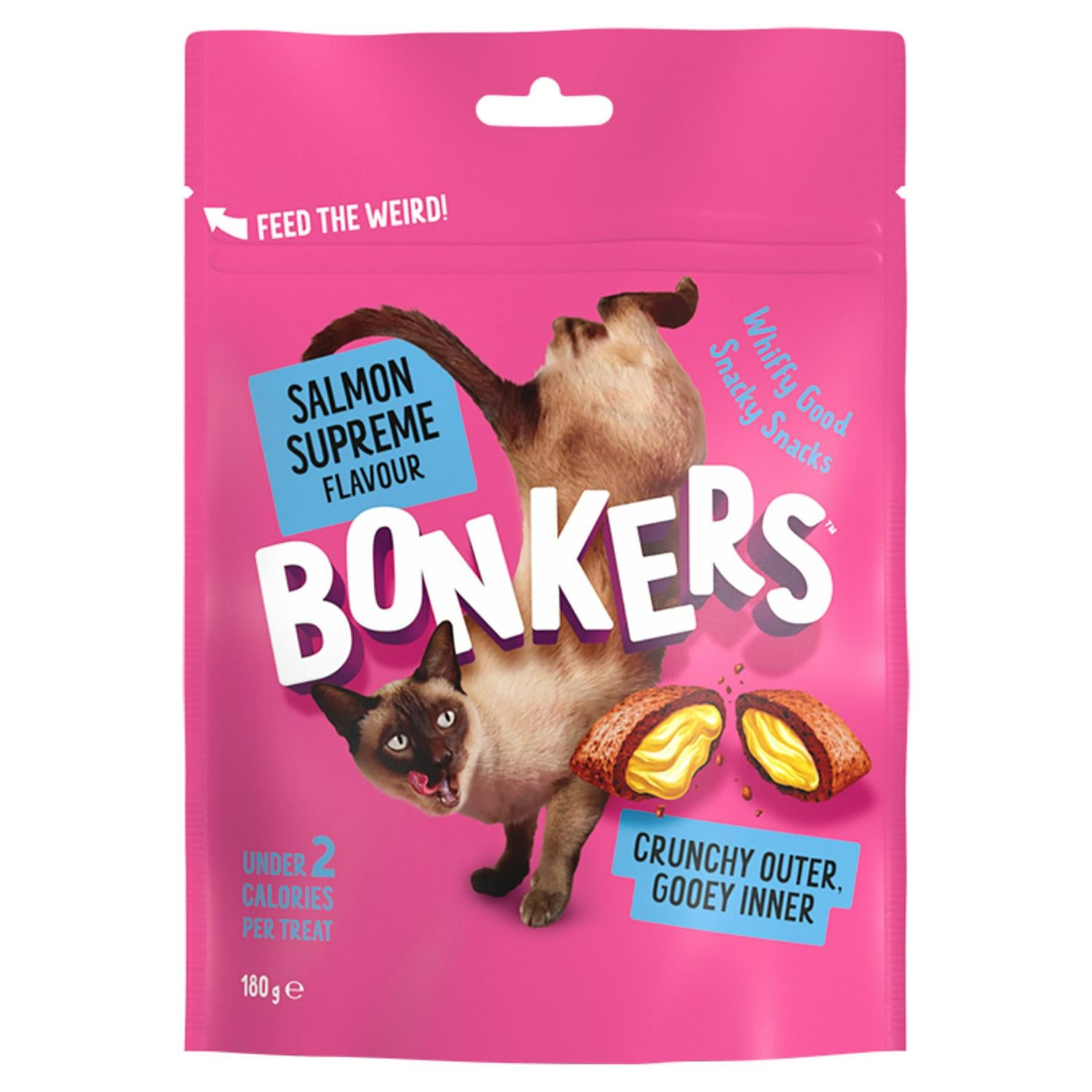 Bonkers Salmon Supreme Cat Treats 180g - British product
