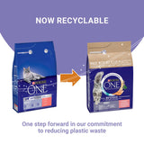 Purina One Adult Dry Cat Food Salmon & Wholegrain 3kg