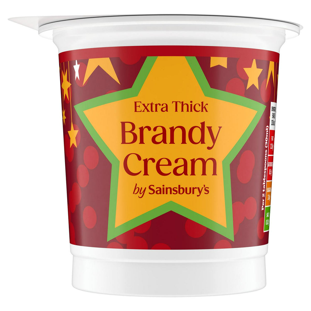 Sainsbury's extra thick brandy cream 250ml (British brand)