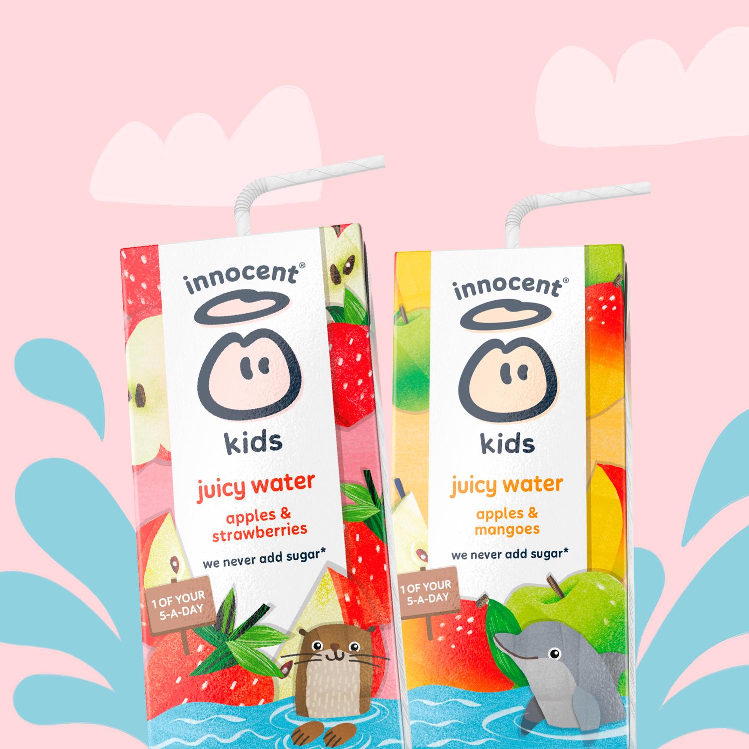 Innocent Kids Juicy Water Apple Mango 600ml , imported from the UK