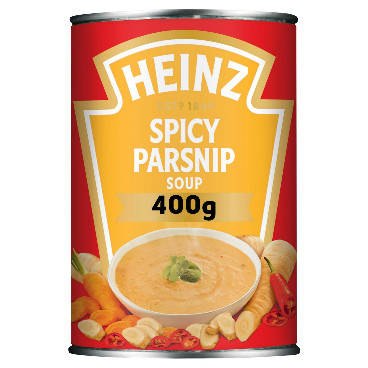 Heinz Ready to Eat Spicy Parsnip Soup 400g, UK version