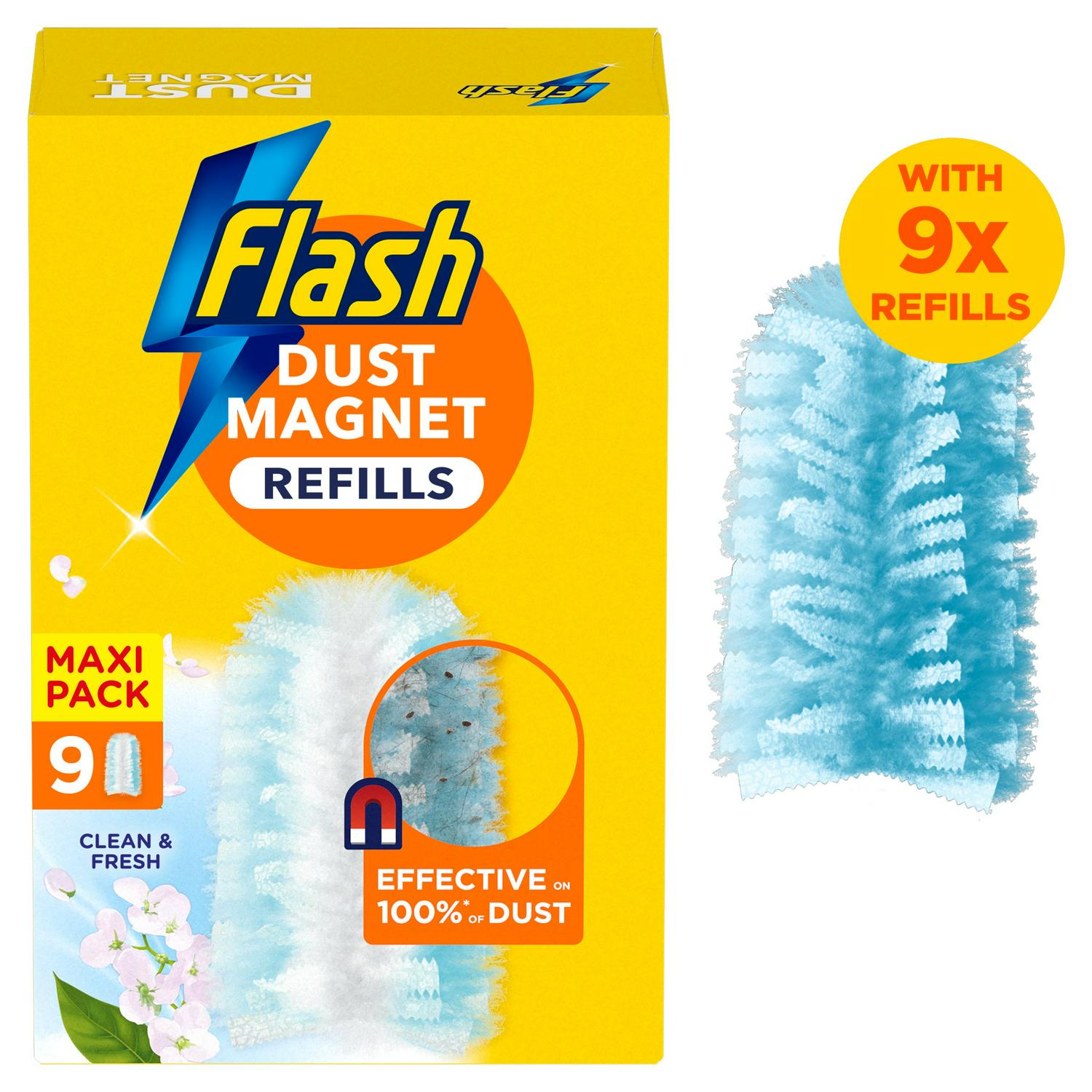 Flash Dust Magnet Refills Clean & Fresh Scent Pack 9 - British product