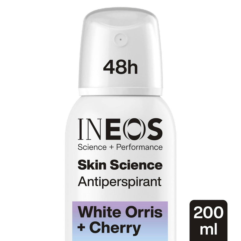 Ineos Skin Science White Orris + Cherry Antiperspirant Spray 200ml, UK version