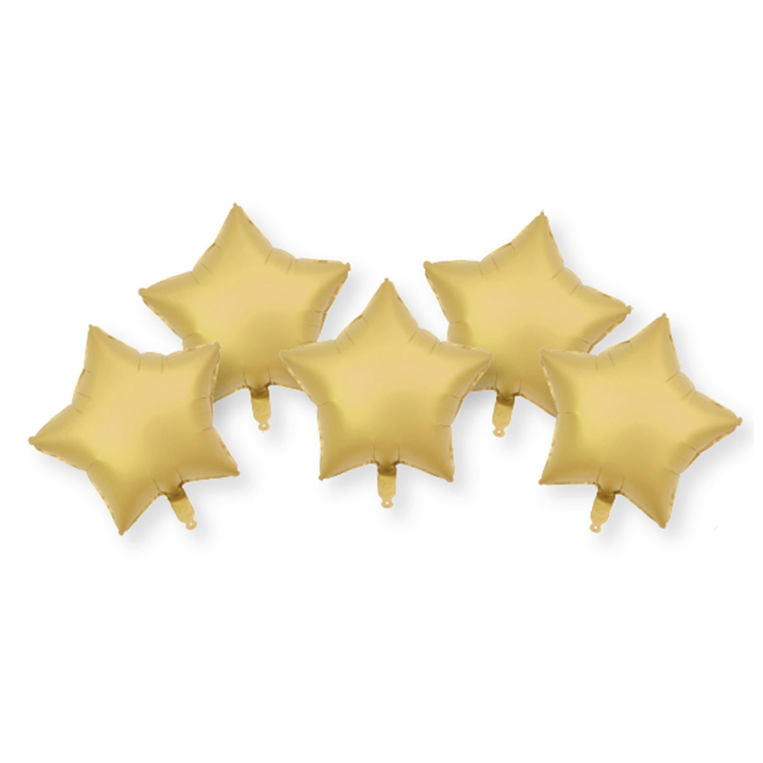 Sainsbury's Home gold star foil balloons pack of 5 (British brand)