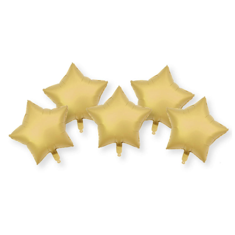 Sainsbury's Home gold star foil balloons pack of 5 (British brand)