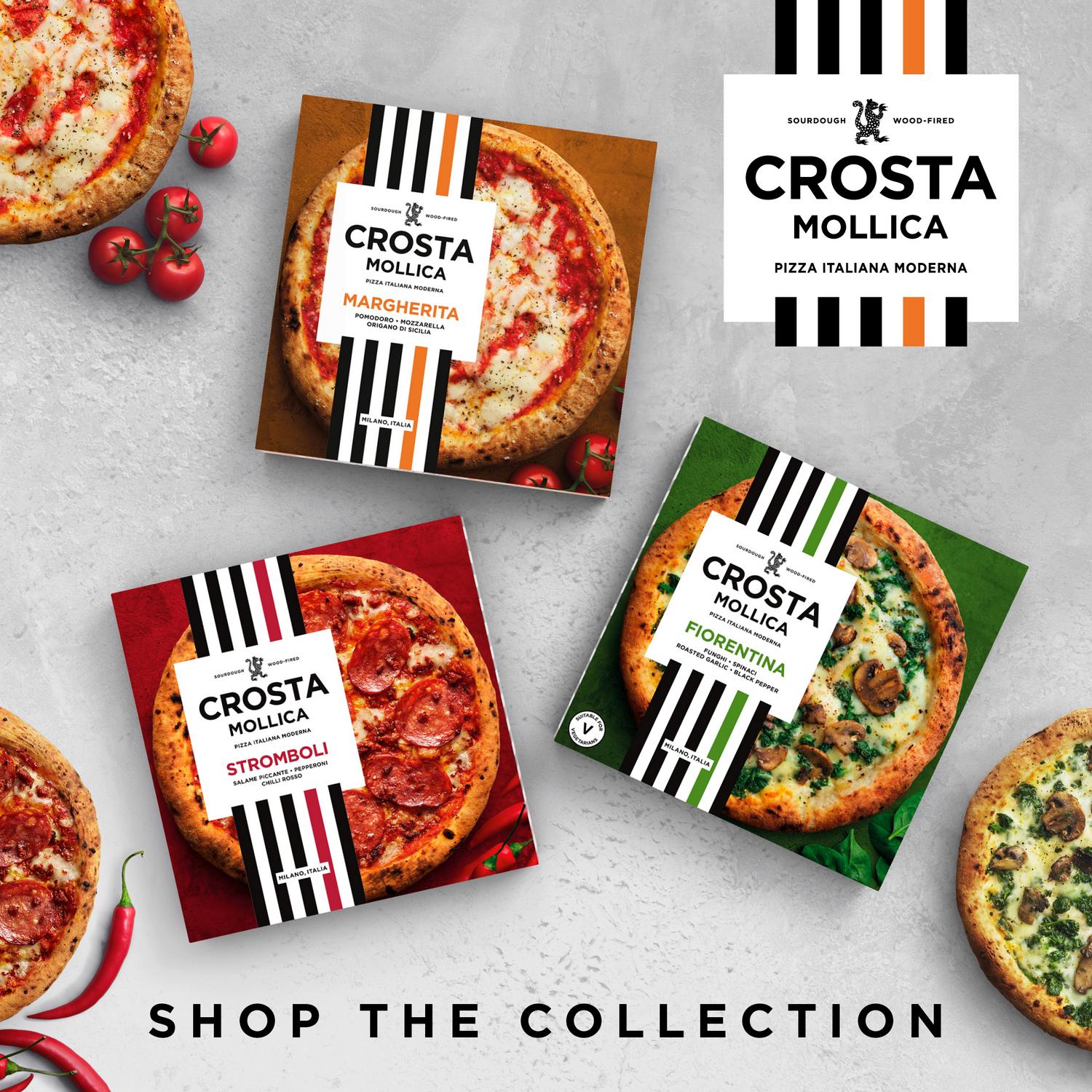 Crosta & Mollica Verdure Sourdough Pizza Grilled Vegetables 471g - British product