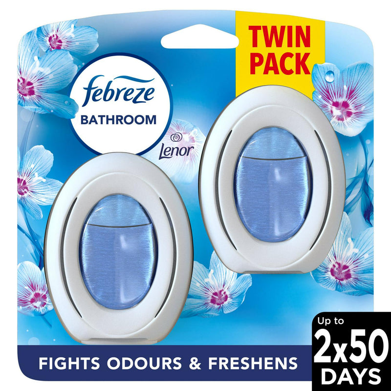 Febreze Bathroom Continuous Air Freshener Spring Awakening 2 Pack - British product