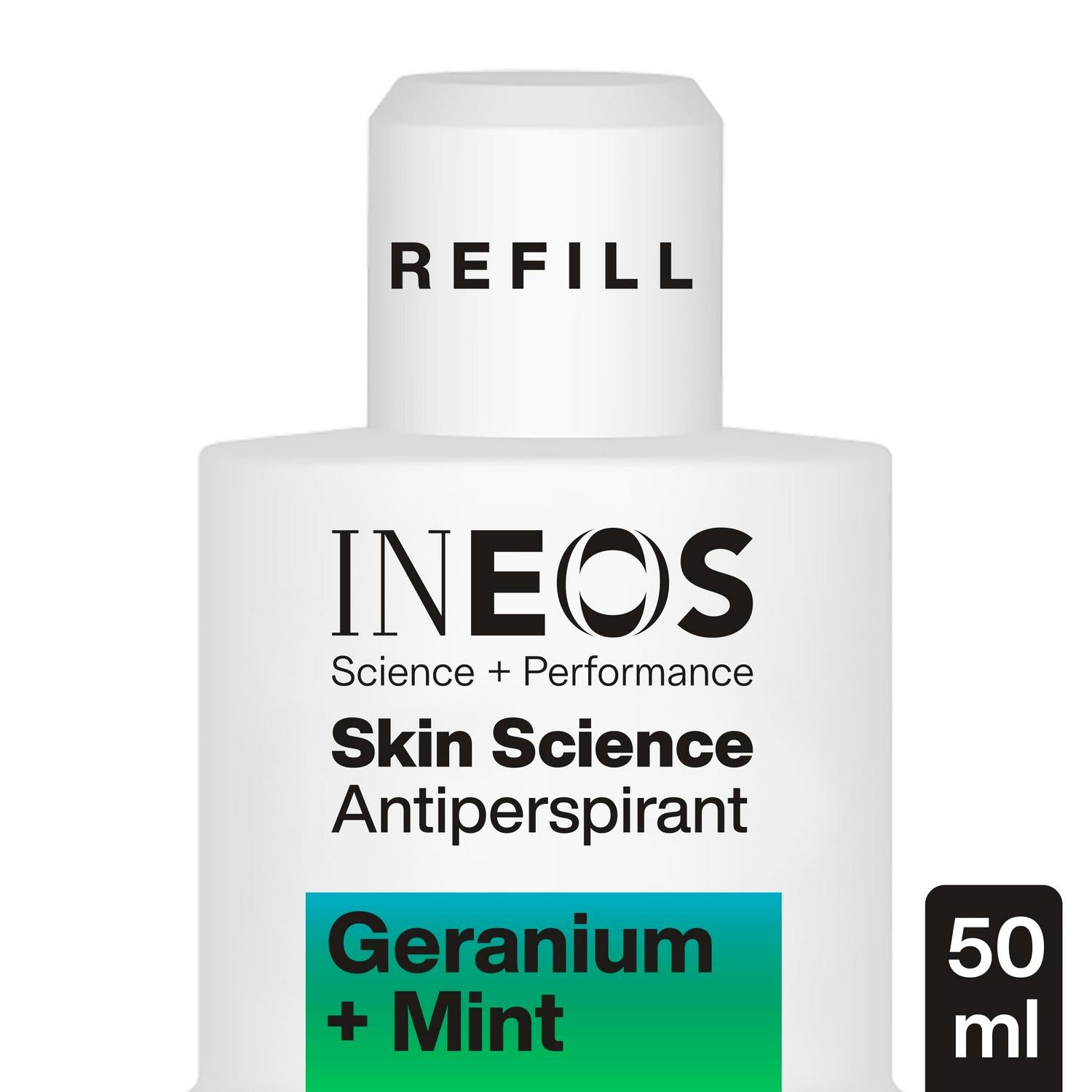 Antiperspirant Roll-On Deodorant Refill with Geranium and Mint Fragrance 50ml