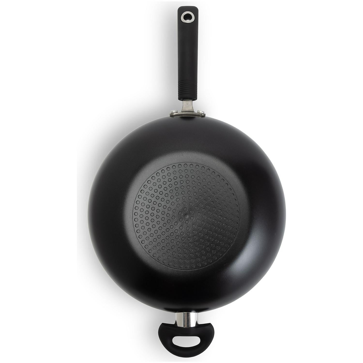 Habitat Aluminium Stirfry Pan - Black