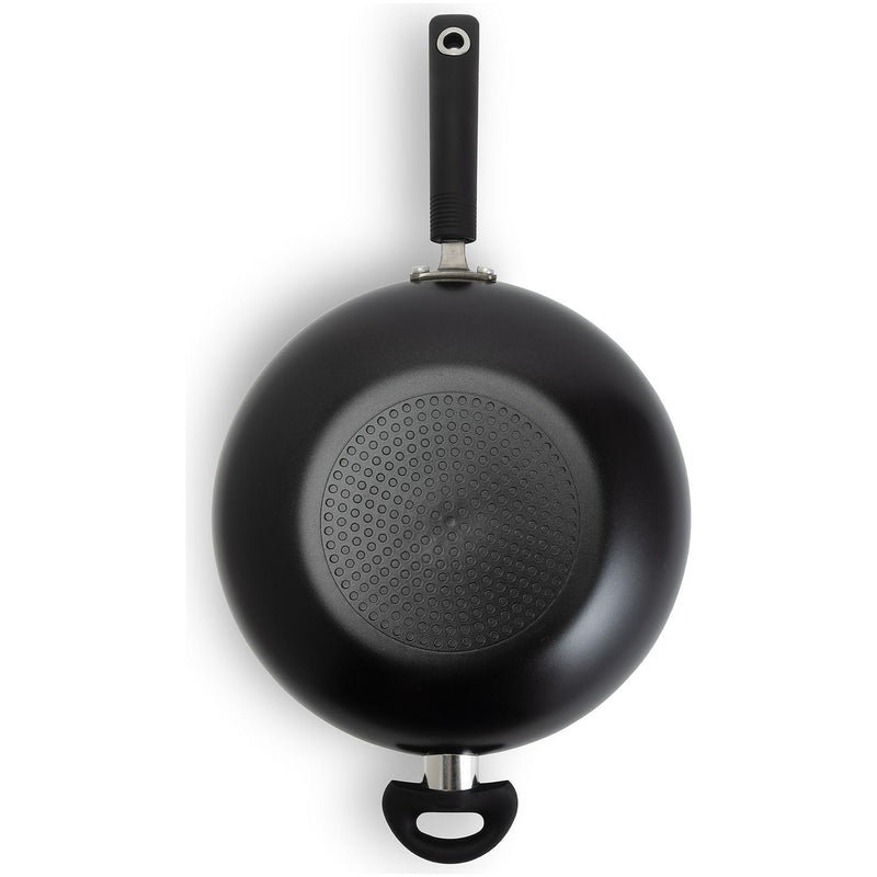 Habitat Aluminium Stirfry Pan - Black