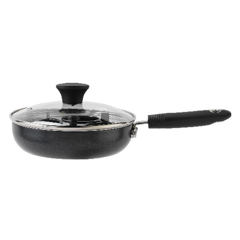 Sainsbury's Home black aluminium egg poacher 20cm diameter (British brand)