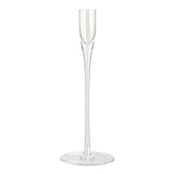 Habitat tall clear glass taper candle holder 25cm, UK version