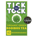 Tick Tock Organic Green Rooibos Tea Bags 40 Pack 72g (British brand)