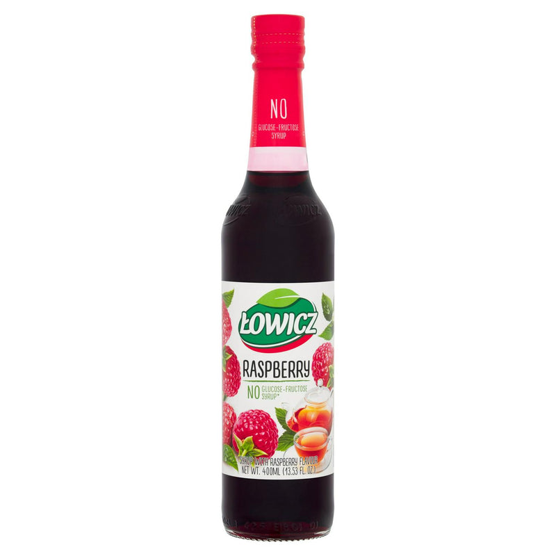 Lowicz raspberry syrup 400ml, UK version