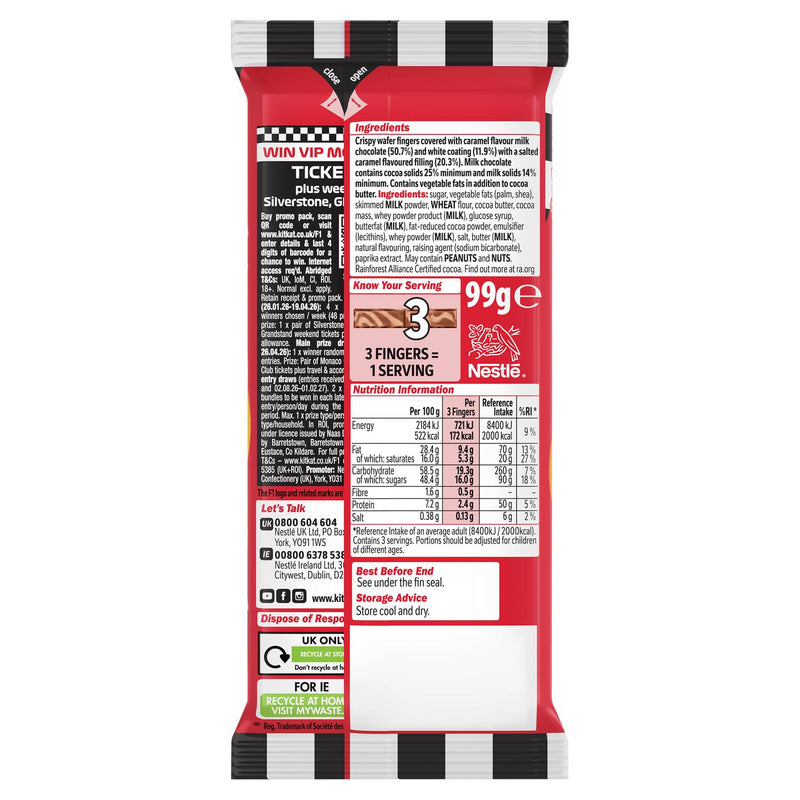 KitKat Salted Caramel Chocolate Sharing Bar 99g, UK version