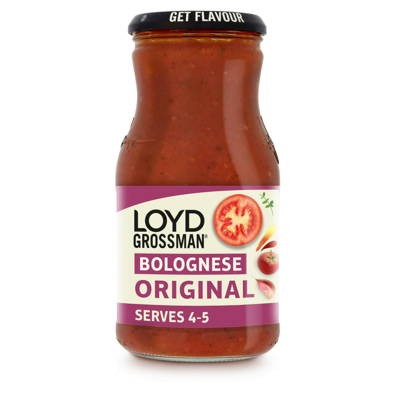 Loyd Grossman Bolognese Pasta Sauce 660g, imported from the UK