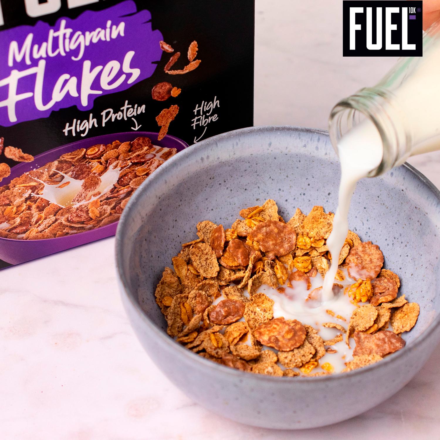 FUEL10K Chocolate Multigrain Flakes 350g - British product