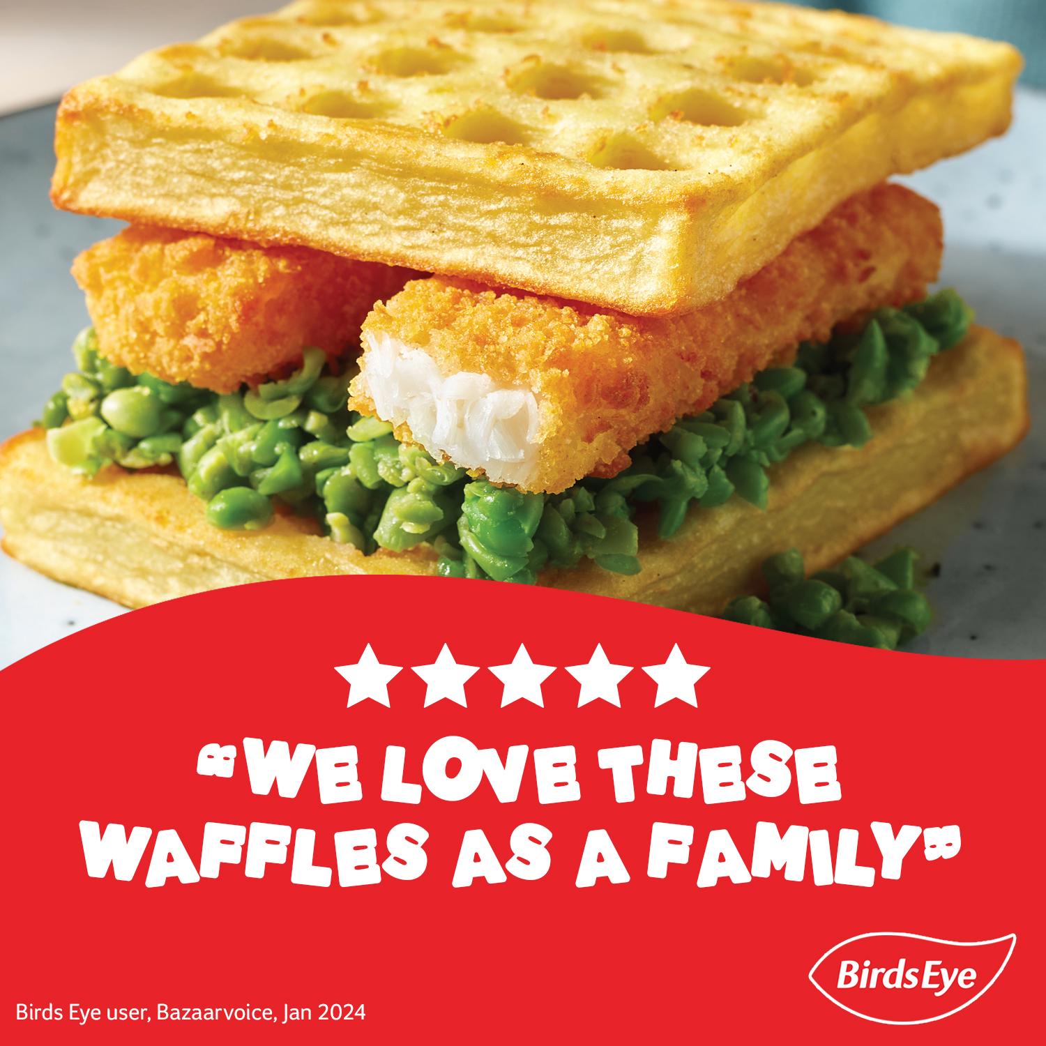 Birds Eye frozen potato waffles x10 pack 567g - British product