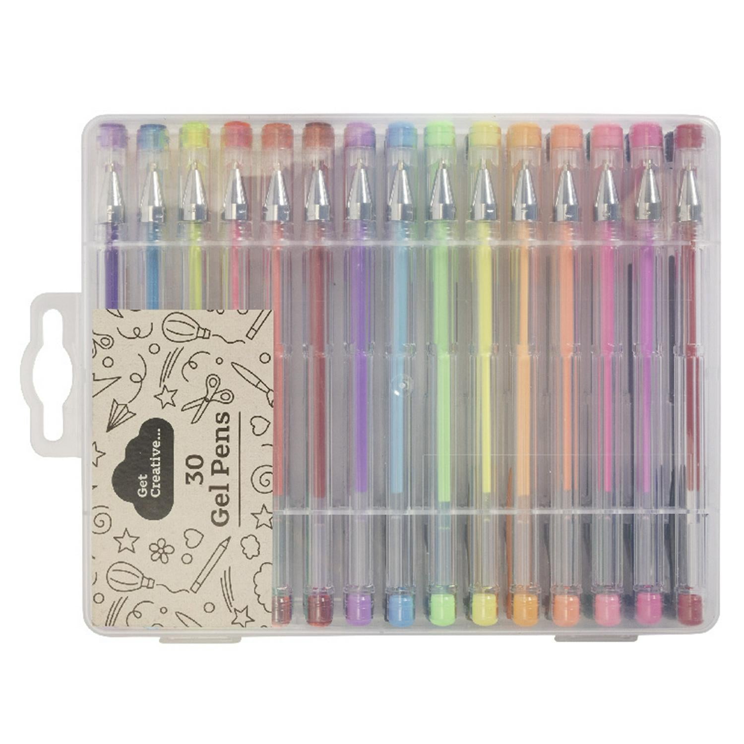 Get Creative gel pens 30-pack assorted colours, UK version