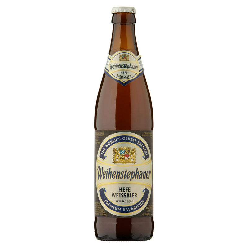 Weihenstephaner beer Hefe Weissbier 50cl (British brand)