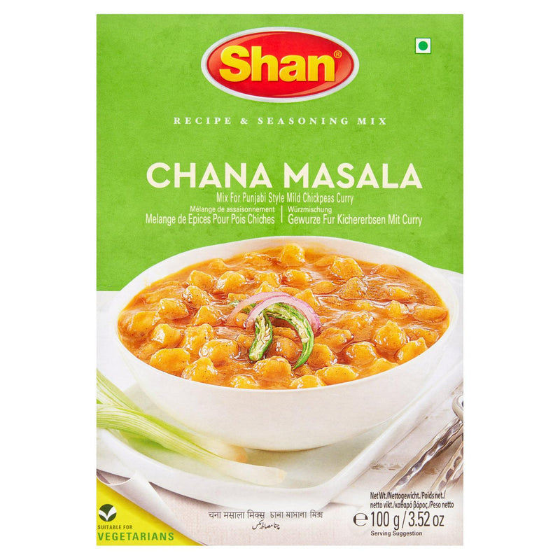 Shan Chana Masala Seasoning Mix 100g (British brand)