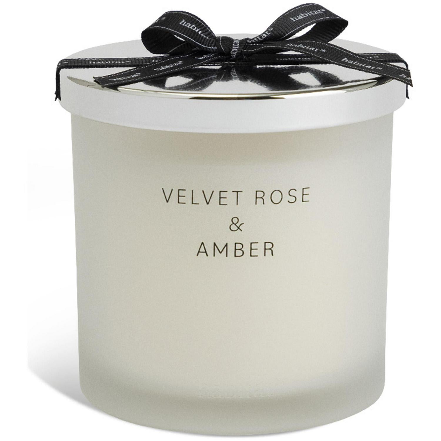 Habitat Large Candle Velvet Rose & Amber 10cm, UK version