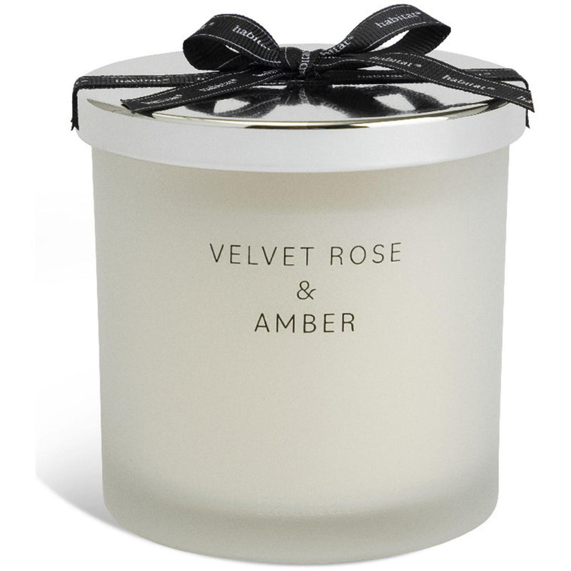 Habitat Large Candle Velvet Rose & Amber 10cm, UK version