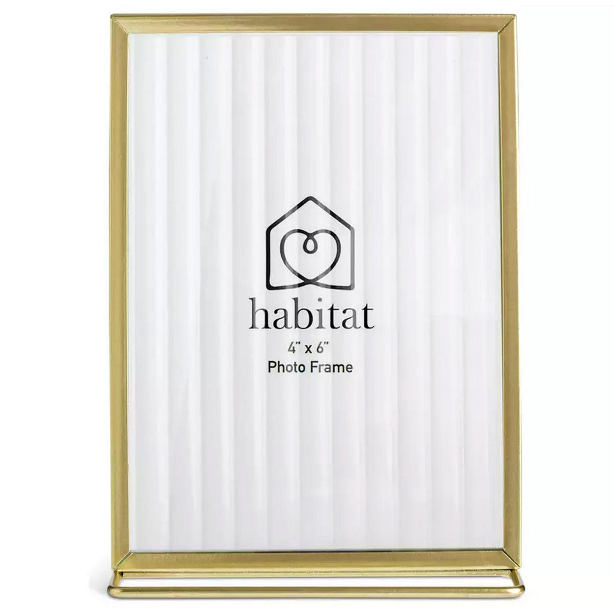 Habitat Reeded Glass Frame Gold 4x6 inch, UK version