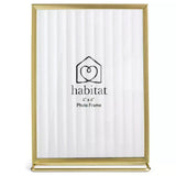 Habitat Reeded Glass Frame Gold 4x6 inch, UK version