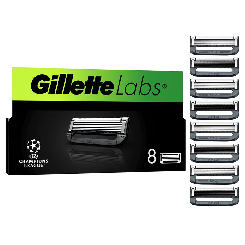 Gillette Labs razor blade refills x8, UK version
