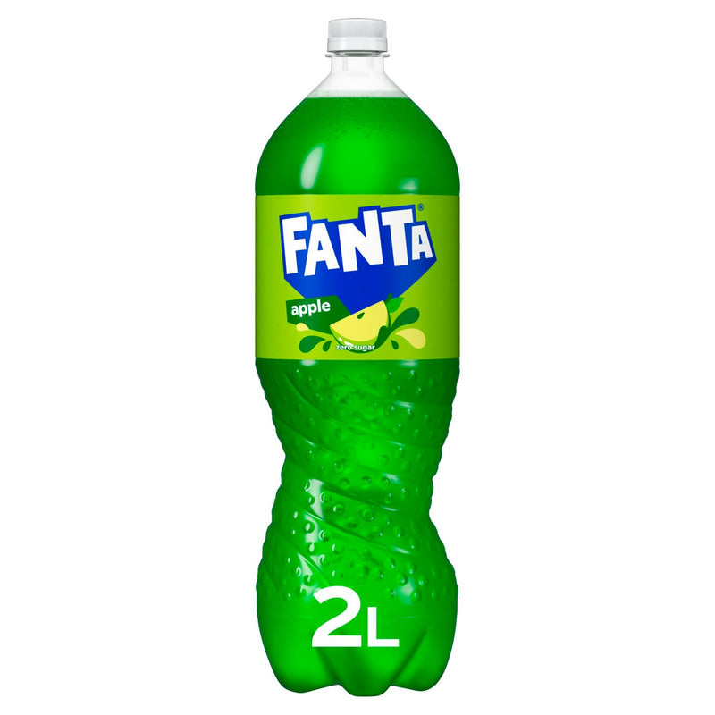 Zero Sugar Apple Flavoured Sparkling Soft Drink 2 Litre