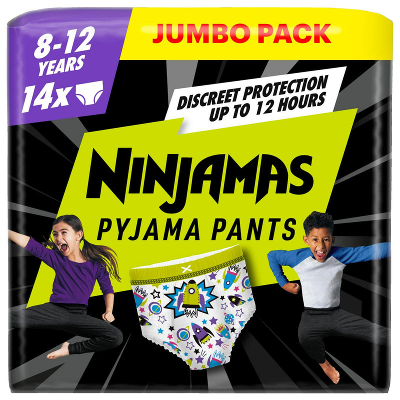 Pampers Ninjamas Pyjama Pants Spaceships 14 Pack, imported from the UK