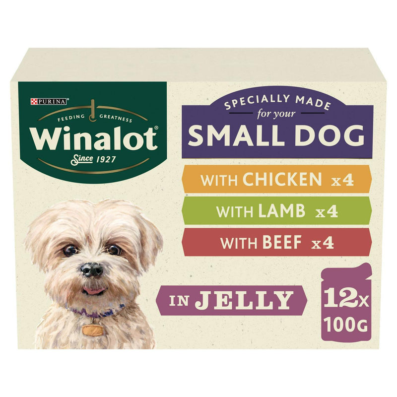 Complete Wet Dog Food for Small Breeds in Jelly, 12 x 100g Packs