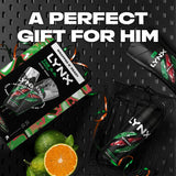 Lynx men's body wash and spray gift set with mandarin sandalwood fragrance 225ml and 150ml, UK version