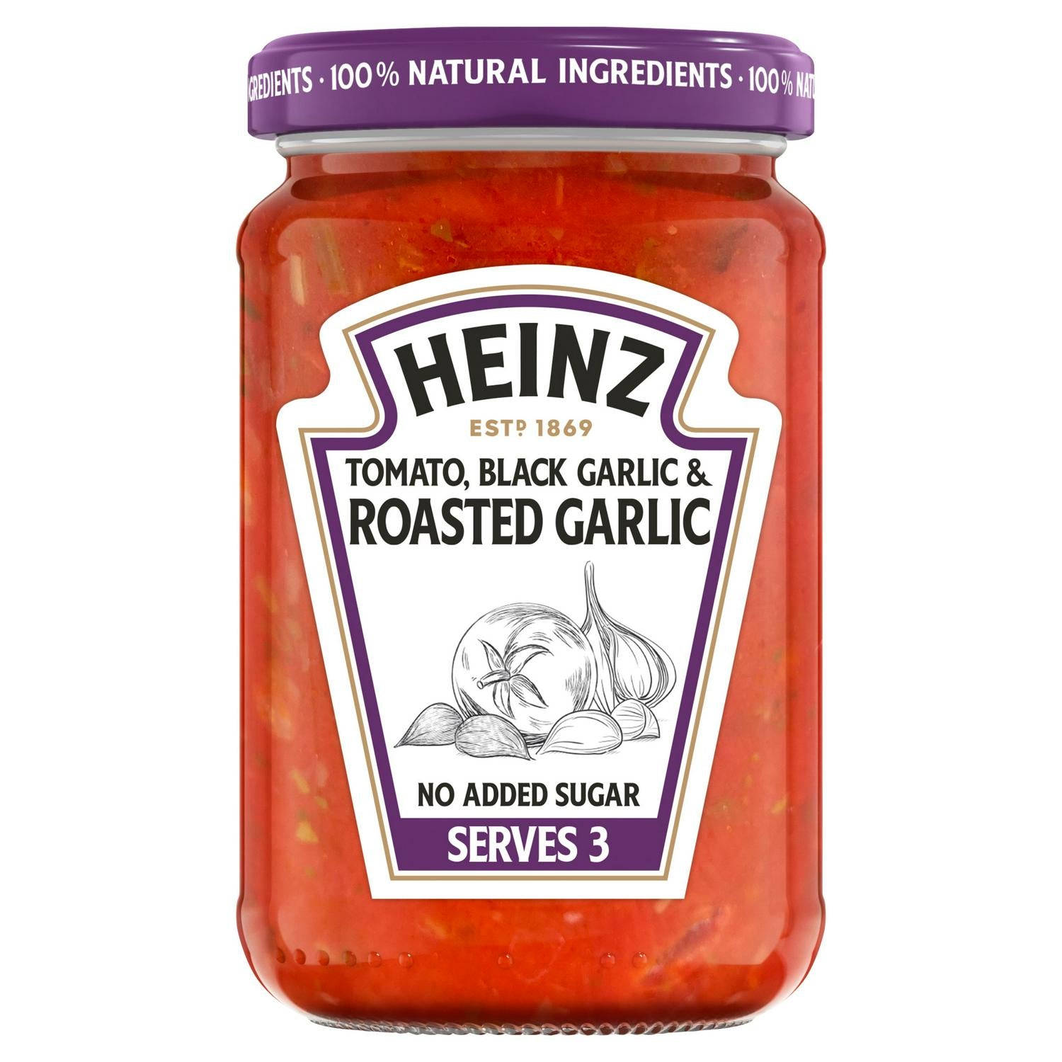 Heinz tomato black garlic pasta sauce 350g, imported from the UK
