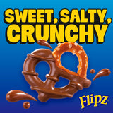 Flipz salted caramel coated pretzels 90g - British product