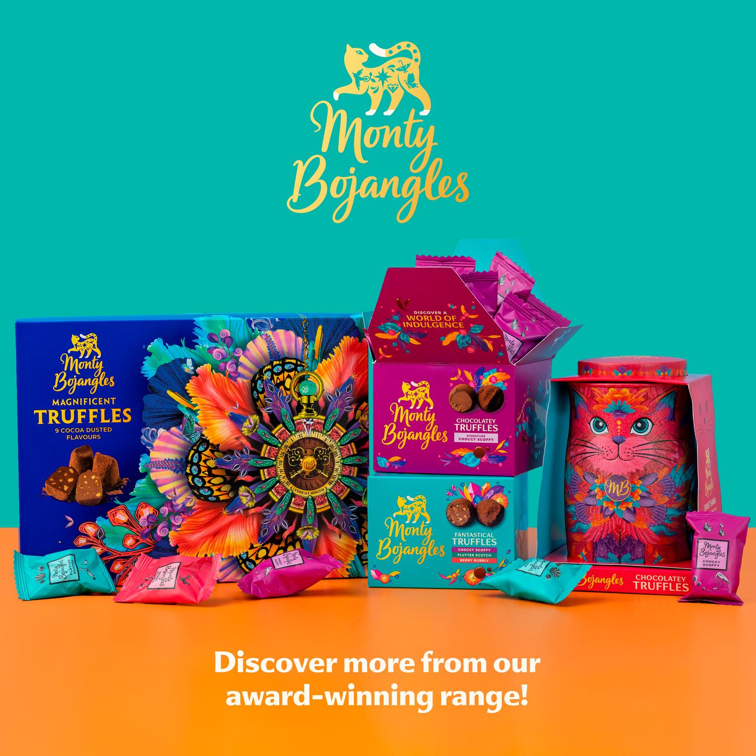 Monty Bojangles Truffle Selection 135g, imported from the UK