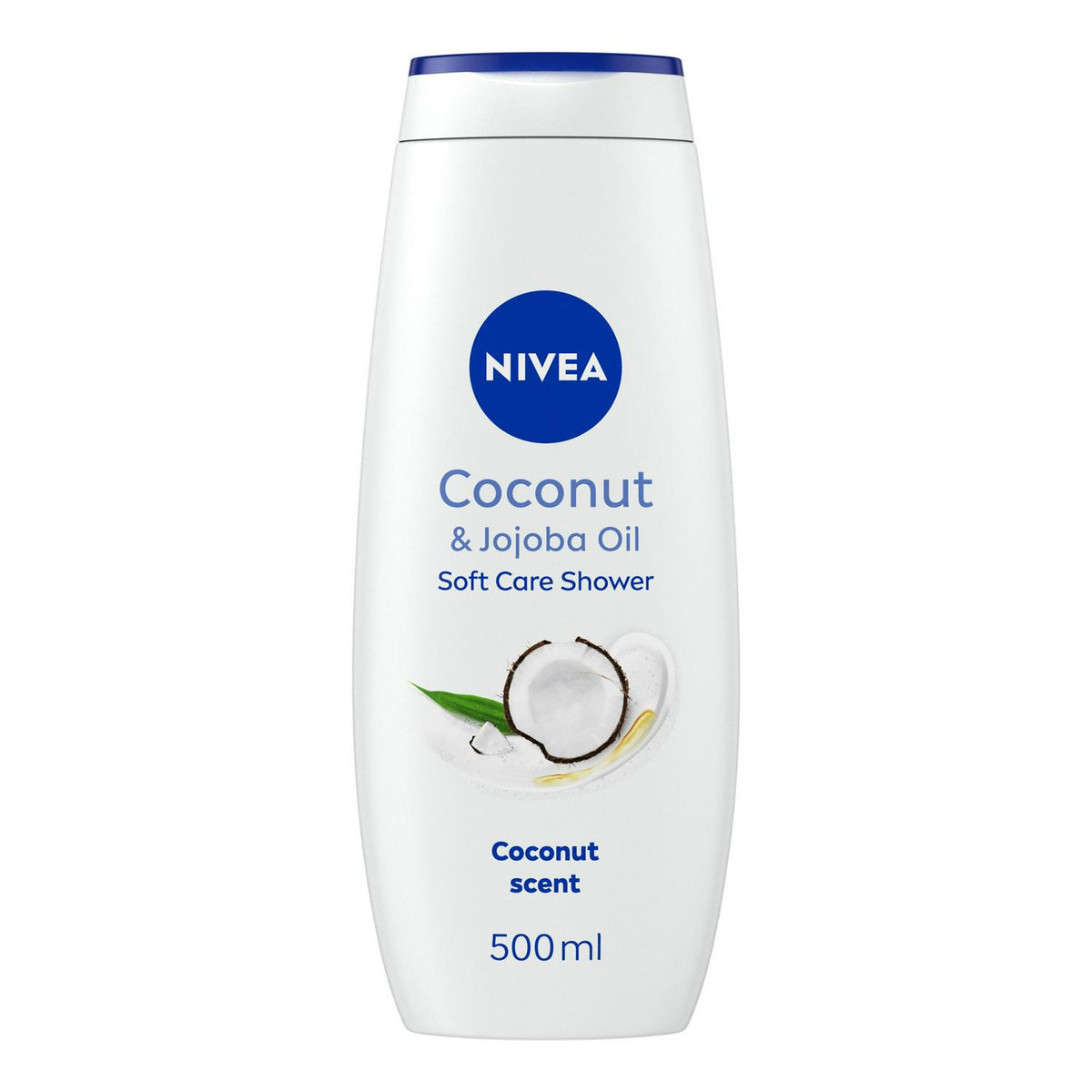Nivea Caring Shower Cream Coconut and Jojoba Oil 500ml, imported from the UK