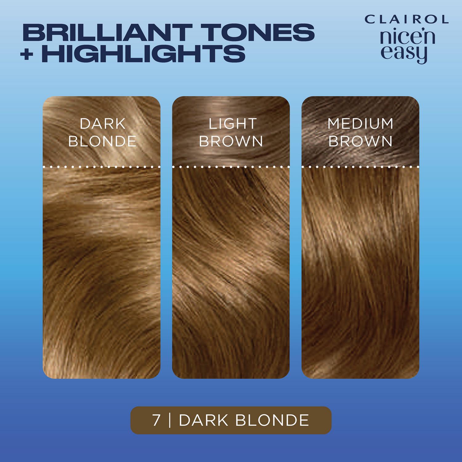 Clairol permanent crème hair dye in dark blonde shade 7 - British product