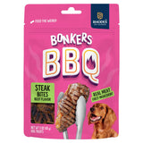 Bonkers BBQ steak cut dog treats 85g - British product