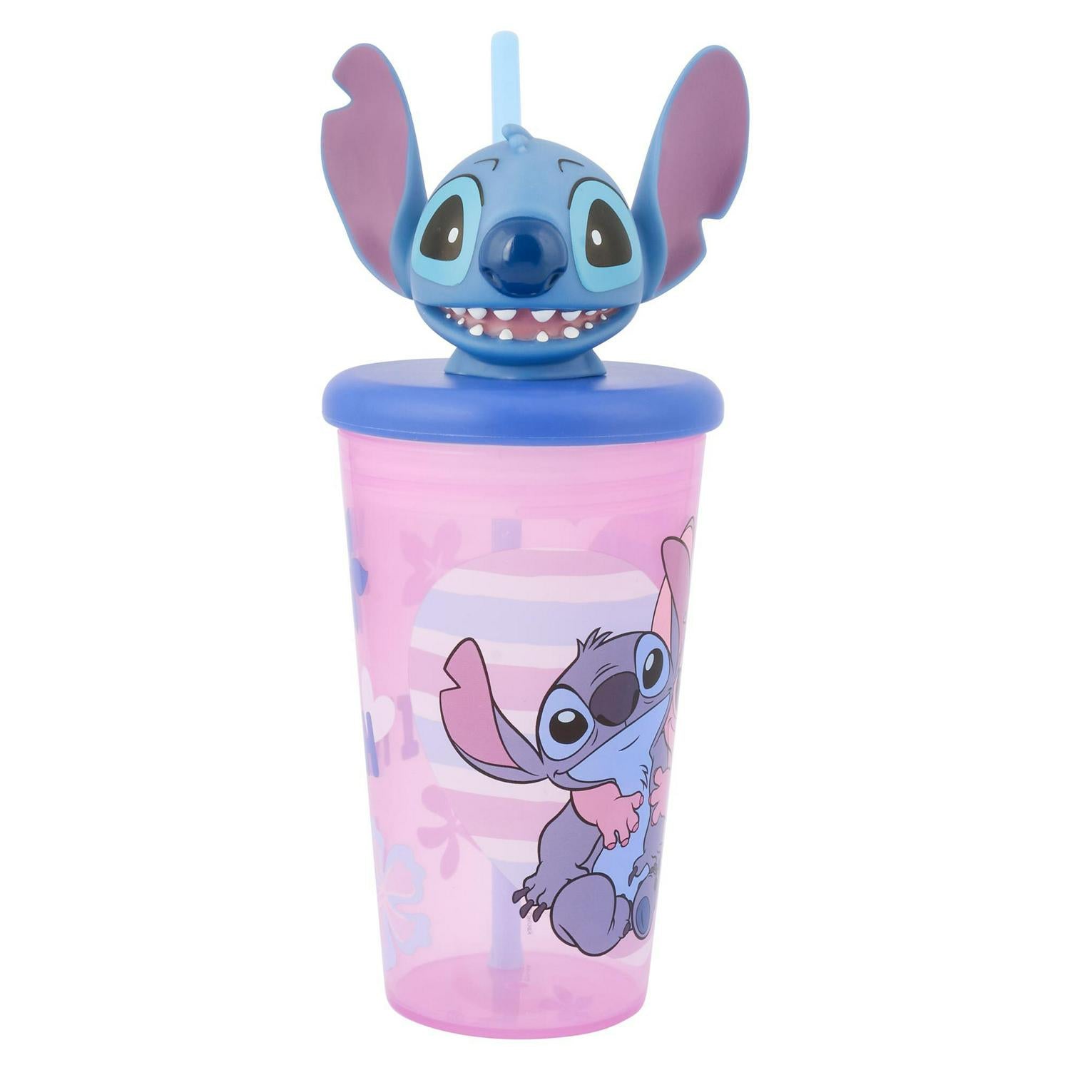 Disney Stitch 3D Head Cup Lilac 444ml - British product
